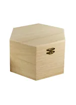 Шкатулка для росписи, Матрешка многоугольные (АМ0109-1) (11005804-1) (б16х16х11,5) (дерево)