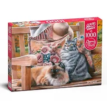 Пазл «Кошачьи посиделки» 1000 элементов, Cherry Pazzl