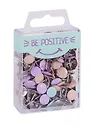 Кнопки силовые "Bе positive" пастельные, 200 штук