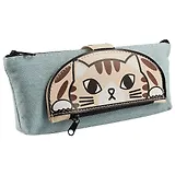 Пенал на молнии «Коты с застёжкой», 20 х 8 см