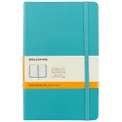 Книга для записей Moleskin Classic Large, твёрдая обложка, голубая, 120 листов, А5