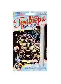 LORI Гр-194 Гравюра Новогодняя малая с эф. голограф. Первый снег (набор д/творчества) (6+) (упаковка)