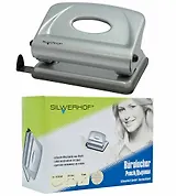 Дырокол 16 листов металич.Elegance, серебр, Silwerhof