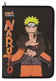 Папка для тетрадей «Naruto» А4, пластик, на молнии с трёх сторон, Academy Style
