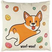 Подушка Корги (текстиль) (43х43) (12-11403-KRG)