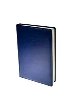 Ежедневник недат. А5 136л "Classic" Синий, иск.кожа, поролон, тон.бумага, справ.мат-лы, ляссе, Listoff