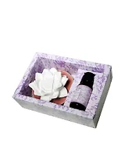 Набор подарочный лаванда (аромамасло 10 мл, керамическая тарелочка, гипс) (615110)