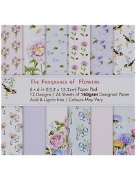 Бумага для скрапбукинга «The Fragrance of flowers», 24 листа, 15х15 см, 12 дизайнов