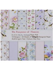 Бумага для скрапбукинга «The Fragrance of flowers», 24 листа, 15х15 см, 12 дизайнов