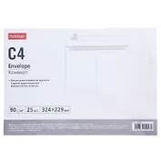 Конверт С4 (229*324) 25 штук 90г, Hatber