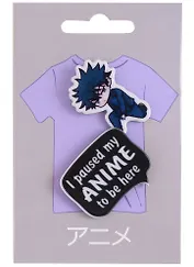 Набор Значков Аниме Чиби Мальчик (акрил) (упаковка)