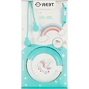 Наушники с гарнитурой и боксом Единорог с радугой (бокс) (12-17905-MC-130)