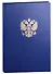Книга учета А4 96л кл. тв.обл., бумвинил, герб - 0