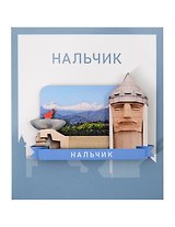 Сувенирный магнит Башня (Нальчик) (дерево) (НлчБ1)