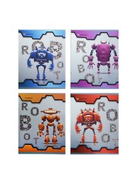 Тетрадь общая «Robots», 48 листов в клетку, А5, в ассортименте - Silwerhof