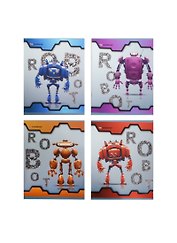 Тетрадь в клетку Silwerhof, Robots, 48 листов, в ассортименте