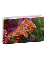 Пазл HATBER 1000 эл. 680х450мм.Котенок в корзинке