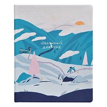 Дневник школьный "Moments. Поезд", искусственная кожа, ляссе
