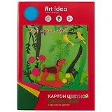 Набор цветного бархатного картона Art idea, 5 цветов