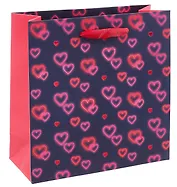 Пакет А6 17*17*6 "Сердечки" жен., бум.мат.ламинат