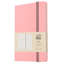Записная книжка «Персиковый пух» А6, 96 листов в линейку, экокожа, Joy Book