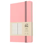 Записная книжка А6- 96л лин. "JOY BOOK. Персиковый пух" 7БЦ, иск.кожа, тонир.форзац, тонир.блок, скругл.углы, сшит.блок, ляссе, резинка, карман на задн.форзаце