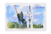 Магнит картон акварель Покровская Гора (Брянск) (МК/070/001)