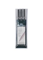 Ручки капиллярные черные 3шт (0.4, 0.6, 0.8мм) "ECCO PIGMENT", пластм. пенал, Faber-Castell