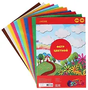 Фетр цветной "deVENTE. Яркие цвета" A4, 10 цветов