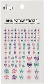 Стразы самоклеящиеся ассорти микс цветов