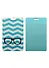 Чехол для карточек Зигзаг бирюзовый с очками - 0