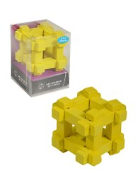 Головоломка 3D деревянная жёлтая