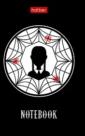 Блокнот А7 48 листов, клетка, "W-wednesday" склейка