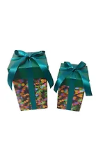 Коробка подарочная 12*12*20 карт.бум., ассорти, GRAND GIFT