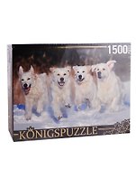 Пазл Щенки золотистого ретривера Konigspuzzle 1500 элементов ГИК1500-8476