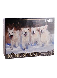 Пазл Щенки золотистого ретривера Konigspuzzle 1500 элементов ГИК1500-8476