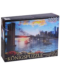 Пазл «Бруклинский мост» 1000 элементов, KonigsPuzzle