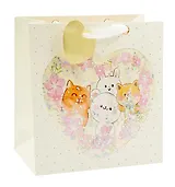 Пакет А4 28*28*12 "Зверята в окошке" дет., бум.мат.ламинат