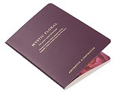 Записная книжка «Blossom» А6, 32 листа, нелинованная, фиолетовый, сшивка - 1