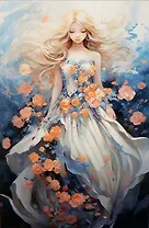 Картина по номерам. Панно. 30х50см. "Нимфа вселенной"