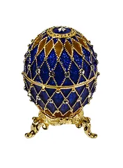 Яйцо пасхальное Сетка ажурная (цв.синий) (08-0105-1) (JD0105A-1)