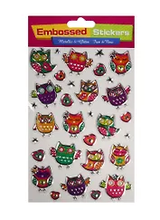 Наклейки с блестящей окантовкой Совы-1 (11-02415-PMM-01)