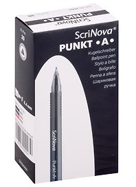 Набор шариковых ручек синих 0,4 мм, Punct A, ScriNova, 30 штук