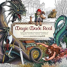 Coloring Through Enchanted Realms of Dragons, Unicorns, Fairies, and More Раскрашиваем  миры драконов, единорогов, фей / Книги на английском языке