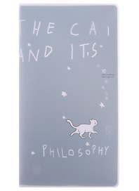 Записная книжка «The cat and philosophy» А6+, 80 листов в линейку, в ассортименте