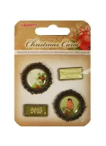 Набор металлических украшений с эпоксидками Ночь перед Рождеством 1 (SCB3409115) (упаковка)
