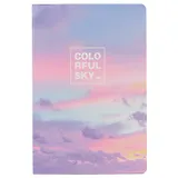 Тетрадь в клетку Languo, Colorful sky, А5, 44 листа, в ассортименте