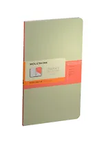 Книга для записей А5 64л лин. "Chapter" Slim светло-зеленая, Moleskine