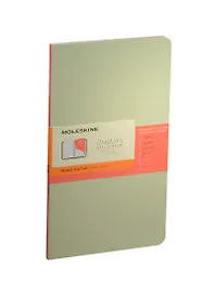 Книга для записей А5 64л лин. "Chapter" Slim светло-зеленая, Moleskine