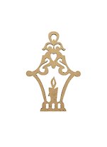 Бирка для декора из МДФ Свеча (1109382) (высота 12см/толщина 3мм) (упаковка)